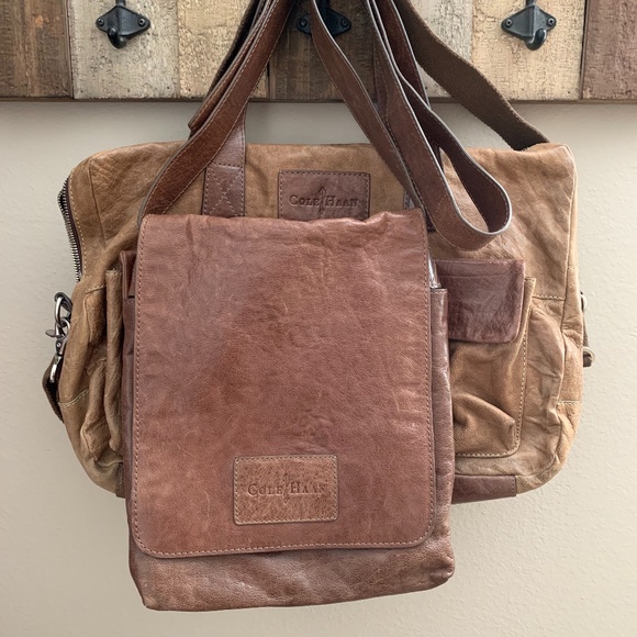 Cole Haan Portage II Briefcase with Messenger Bag. - Picture 1 of 9